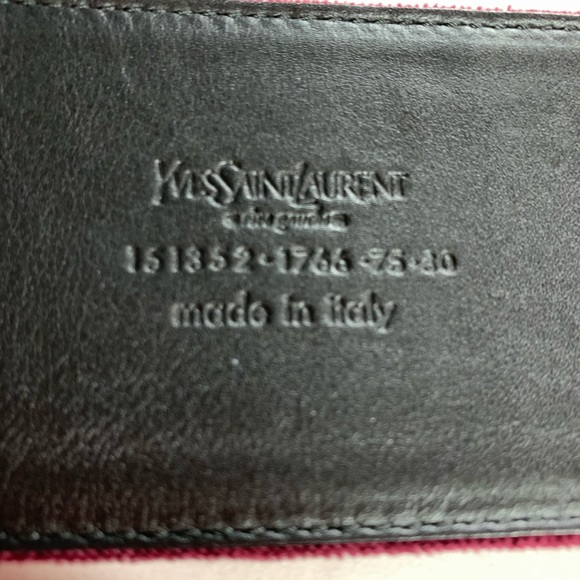 vintage SAINT LAURENT velvet over calfskin BELT main image 11